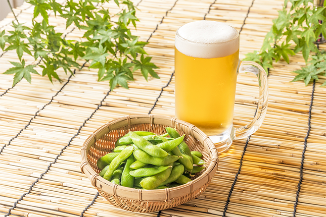ビール＆枝豆のセット